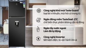 Tủ Lạnh Electrolux Inverter 2 Cánh 312 Lít ETB3460K-H