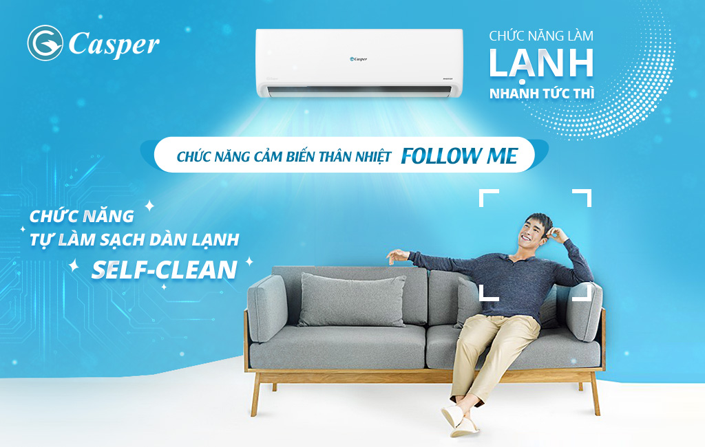 Điều hòa Casper GC-12IS33 được trang bị công nghệ hiện đại
