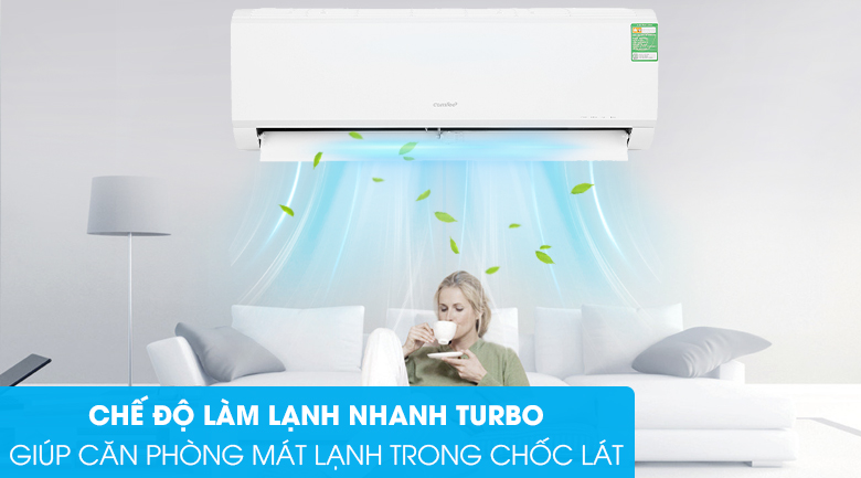 Tính năng Turbo làm lạnh nhanh của điều hòa Comfee SIRIUSA-9E