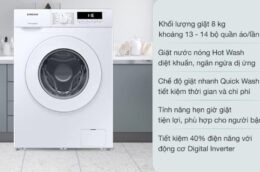 Khám phá những tính năng hiện đại có trên máy giặt Samsung WW80T3020WW/SV