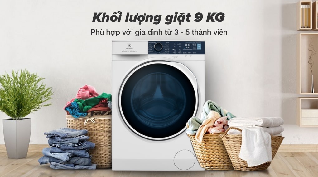 Khám phá ưu điểm của máy giặt Electrolux EWF9024P5WB 9kg