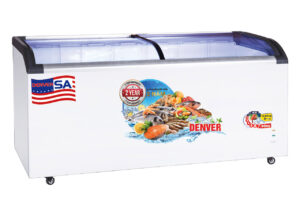 Tủ Đông Denver Mặt Kính Cong 800 Lít AS 1580K 1 Ngăn Đông