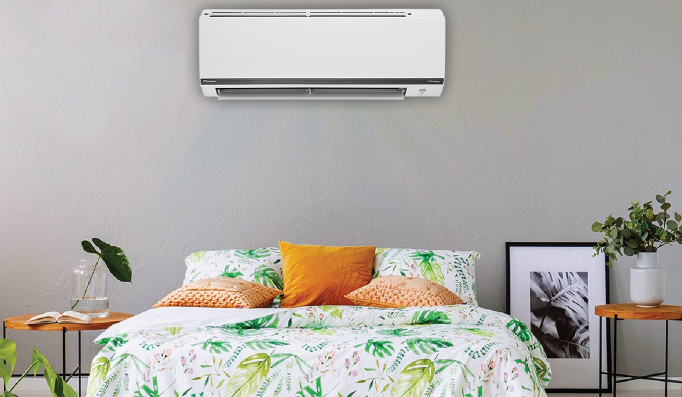 Điều hòa Daikin FTKB25WAVMV với thiết kế sang trọng, thanh lịch cùng điểm nhấn đường viền đen