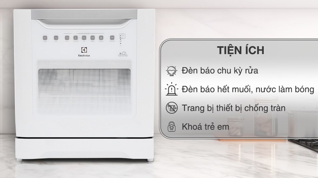 Máy Rửa Bát Electrolux ESF6010BW 8 Bộ
