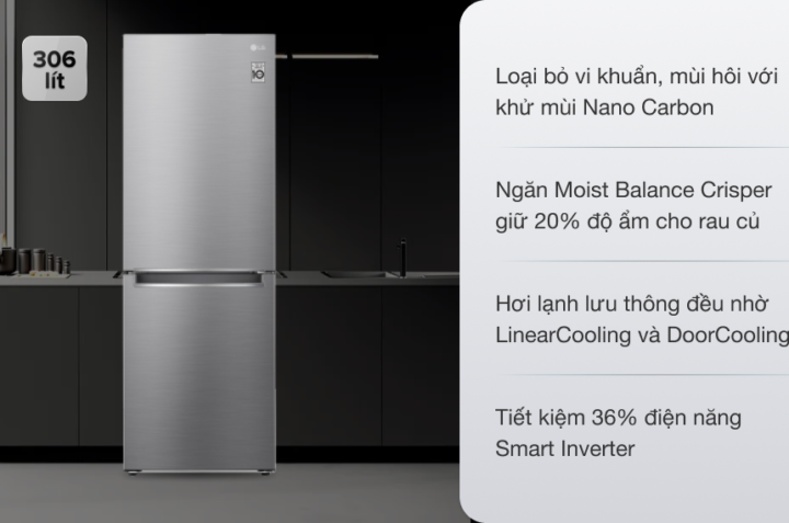 Giới thiệu những công nghệ hiện đại có trên tủ lạnh LG GR-B305PS