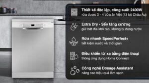 Máy Rửa Bát Bosch Wifi SMS2IVI61E 13 Bộ Series 2