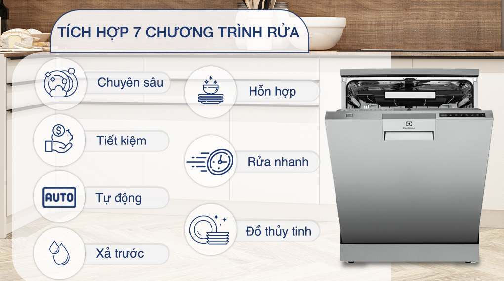 Máy Rửa Bát Electrolux ESF8730ROX 13 Bộ