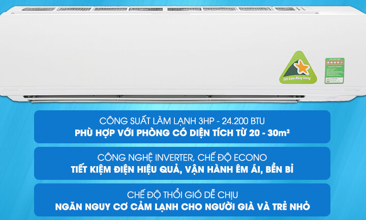 Những tính năng hiện đại trên điều hòa Daikin FTKC71UVMV Inverter