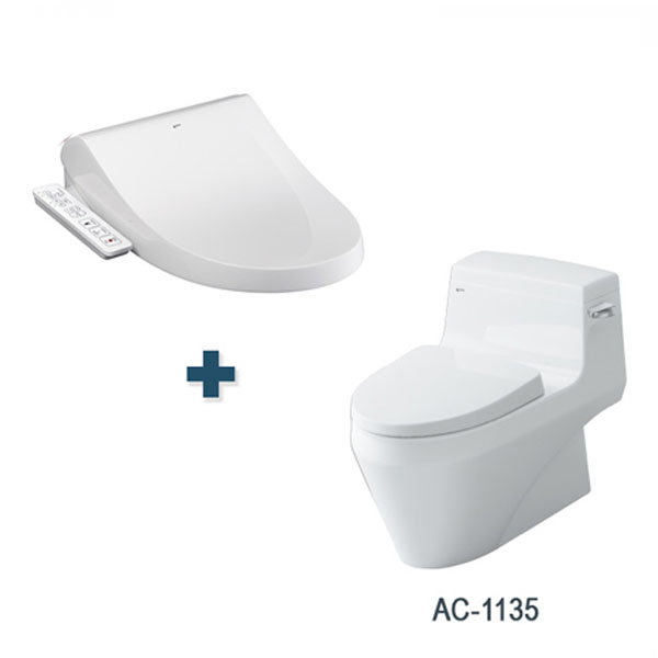 Bồn cầu Inax nắp điện tử AC-1135+CW-H18VN