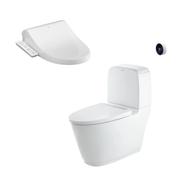 Bồn cầu 2 khối INAX ACT-832 xả cảm ứng nắp rửa CW-H17VN