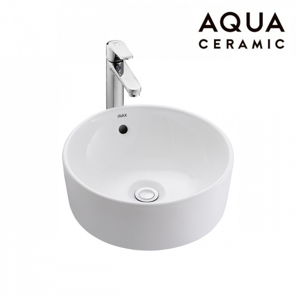 Chậu Rửa Lavabo Inax AL-295V Đặt Bàn Tròn Aqua Ceramic