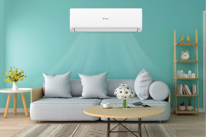Điều hòa Casper SC-09FS33 thiết kế bắt mắt, kiểu dáng nhỏ gọn phù hợp với mọi phong cách nội thất