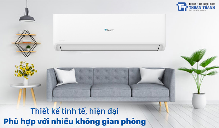 Điều hòa Casper SC-12FS33 thiết kế sang trọng, tăng thẩm mĩ cho mọi phong cách nội thất