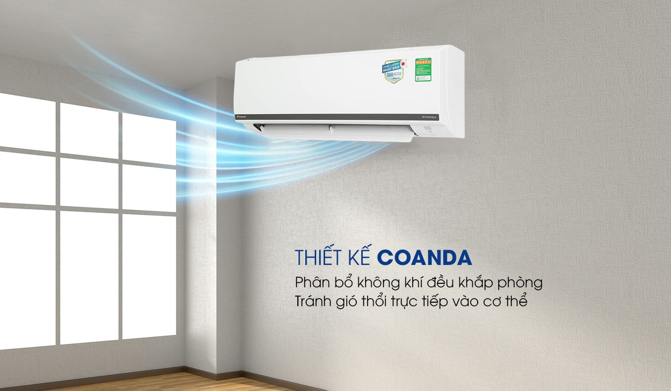Công nghệ luồng gió độc quyền Coanda của điều hòa Daikin FTKB35WAVMV