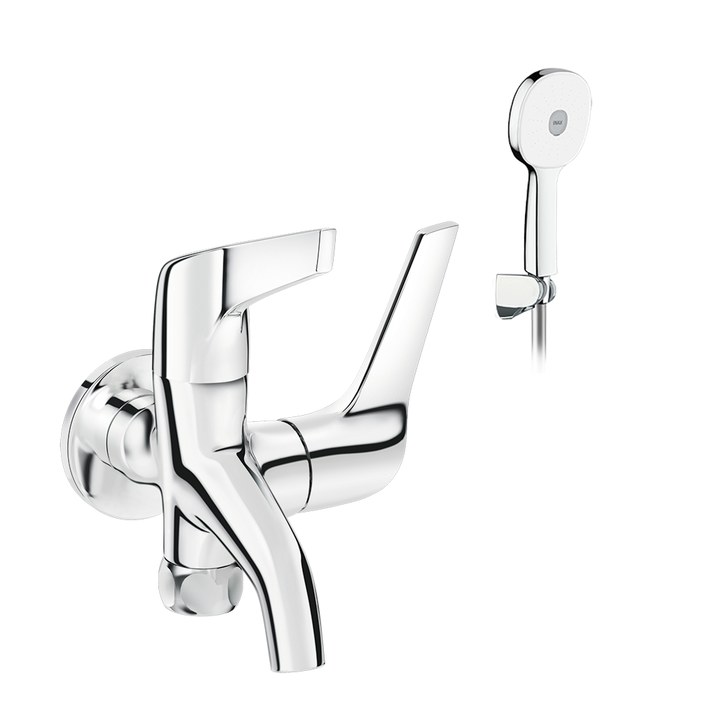 Vòi Sen Lạnh Inax BFV-17-8C Tay Sen Tăng Áp Mạ Crom