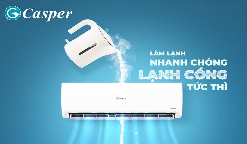 Điều hòa Casper GC-18IS33 làm lạnh siêu nhanh chỉ trong 30 giây