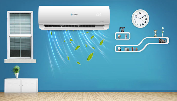 Điều hòa Casper MC-12IS33 tối ưu thời gian lắp, tăng tính thẩm mĩ cho không gian nội thất