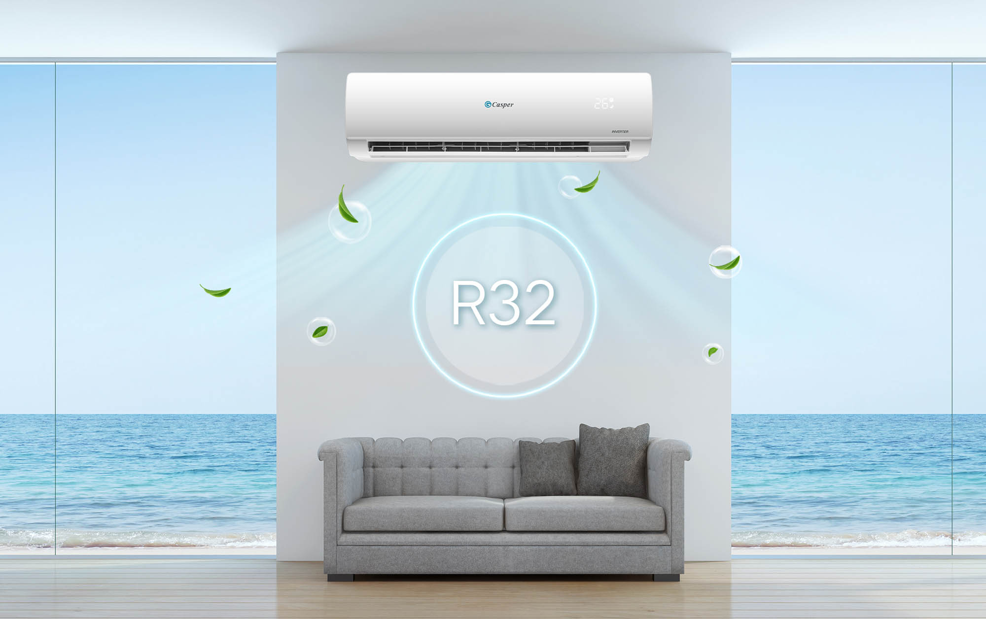 Điều hòa Casper MC-18IS33 phù hợp với phòng bao nhiêu m2?