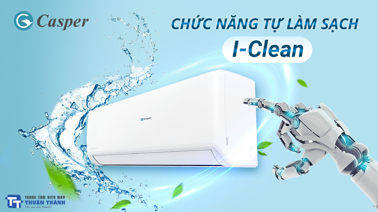 Tính năng tự làm sạch I-Clean của điều hòa Casper SC-24FS33
