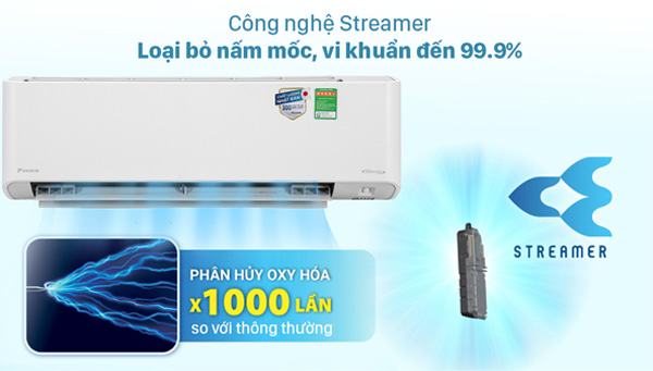 Điều hòa Daikin FTKY25WAVMV giúp không khí trong phòng luôn trong lành