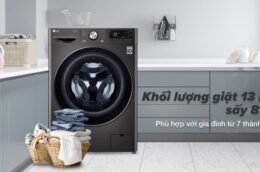 Khám phá những công nghệ hiện đại trên máy giặt sấy LG FV1413H3BA
