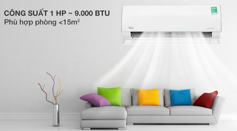 Điều hòa Midea MSMT-10HRFN8 thiết kế nhỏ gọn, độc đáo