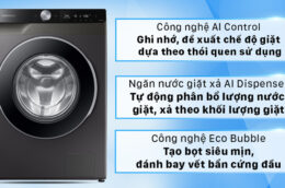 Khám phá 4 công nghệ hiện đại có trên máy giặt Samsung WW10T634DLX/SV