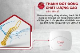 Lý do khiến bình nóng lạnh Ariston VITALY 30 được nhiều gia đình ưa chuộng