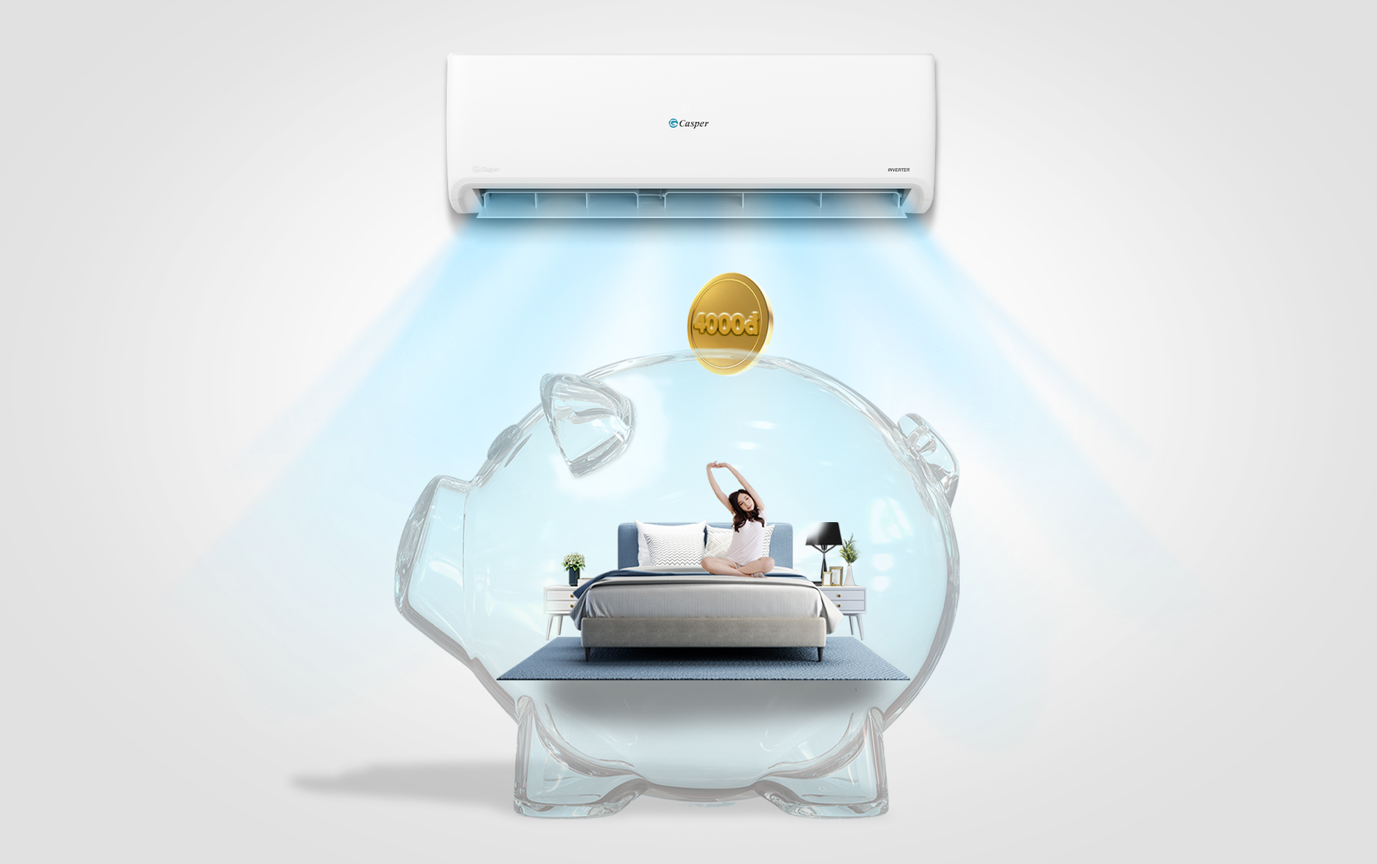 Điều hòa Casper GH-18IS33 tiết kiệm chi phí tiền điện mỗi tháng