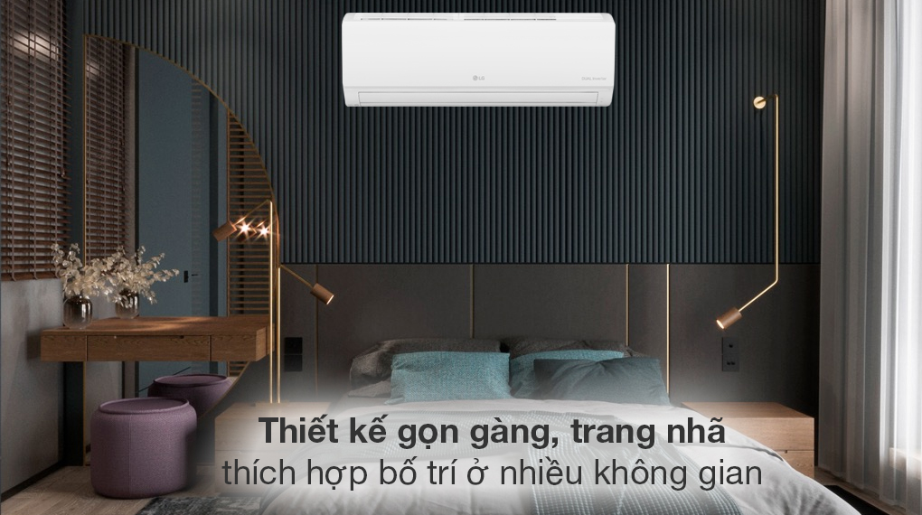 Về thiết kế của điều hòa LG V10WIN 9000BTU