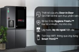 Khám phá những công nghệ hiện đại của tủ lạnh LG GR-X257MC Side by Side