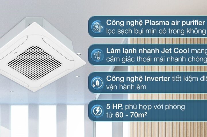 Khám phá những ưu điểm của điều hòa âm trần LG ATNQ48GMLE7