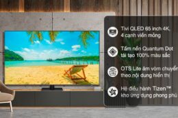 Smart Tivi Samsung QA65Q70BAKXXV 65 Inch: Thiết kế ấn tượng, công nghệ hiện đại