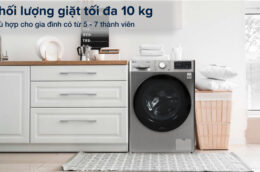 Máy giặt LG FV1410S4P thích hợp cho gia đình bao nhiêu thành viên?