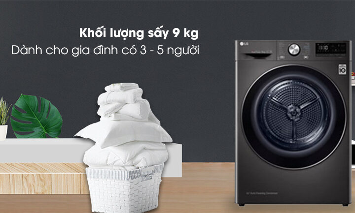 Máy sấy LG DVHP09B 9kg có những ưu, nhược điểm gì?