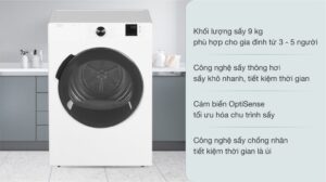 Máy Sấy Beko Ngưng Tụ 9kg DA9112RX0WB