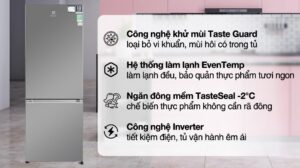 Tủ Lạnh Electrolux Inverter 2 Cánh 308 lít EBB3402K-A
