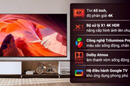 3 ưu điểm vượt trội của Google Tivi Sony KD-65X80L 65 inch mẫu 2023