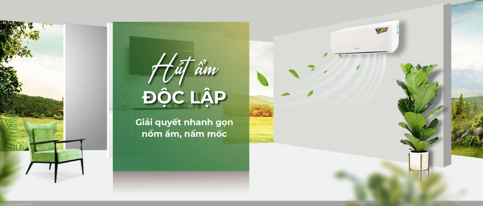 Chế độ hút ẩm độc lập của điều hòa Nagakawa Inverter 12000btu 1 Chiều NIS-C12R2H12
