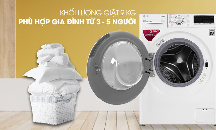 Gợi ý 3 mẫu máy giặt LG 9kg chất lượng, giá hợp lý đáng mua nhất