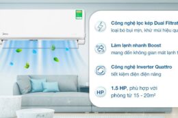 Loạt công nghệ nổi bật có trên điều hòa Midea MSAGA-13CRDN8 12000BTU