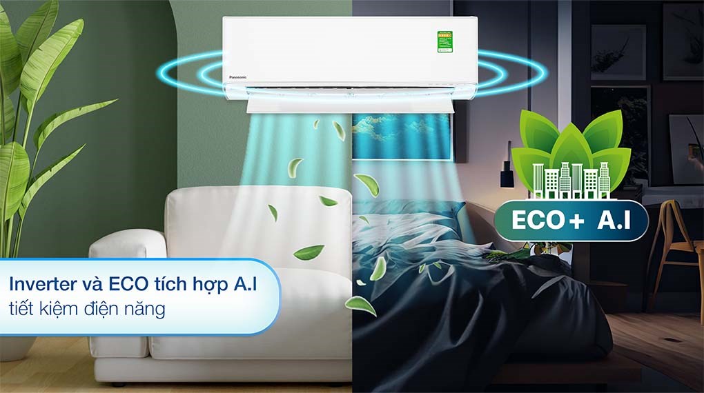 Điều hòa Panasonic CU/CS-XU12ZKH-8 tiết kiệm điện hiệu quả, vận hành êm ái