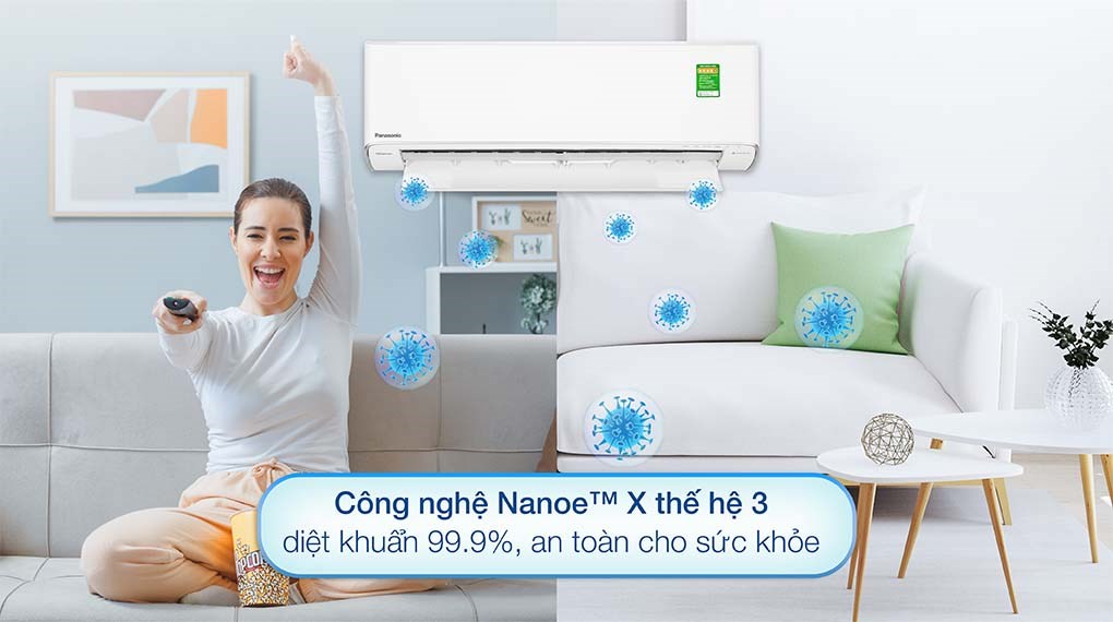 Công nghệ Nanoe-X thế hệ 3 có trên điều hòa Panasonic CU/CS-XU18ZKH-8