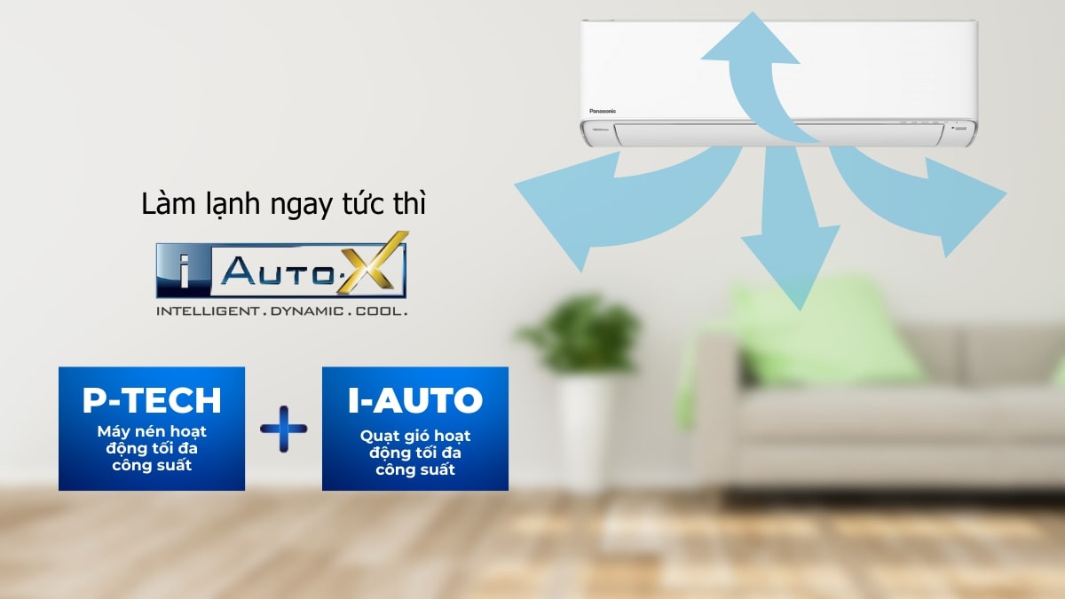 Tận hưởng không gian mát lạnh, sảng khoái tức thì với điều hòa Panasonic CU/CS-XU12ZKH-8 12000BTU
