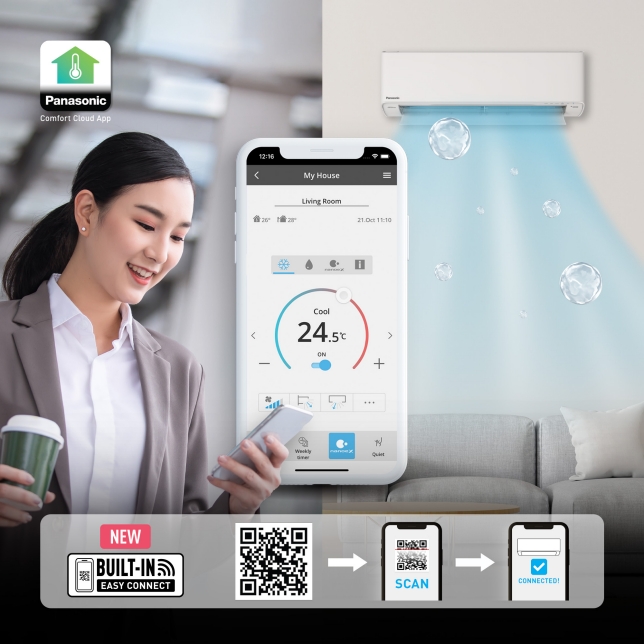 Điều hòa Panasonic CU/CS-XU9ZKH-8 dễ dàng điều khiển từ xa với tính năng wifi