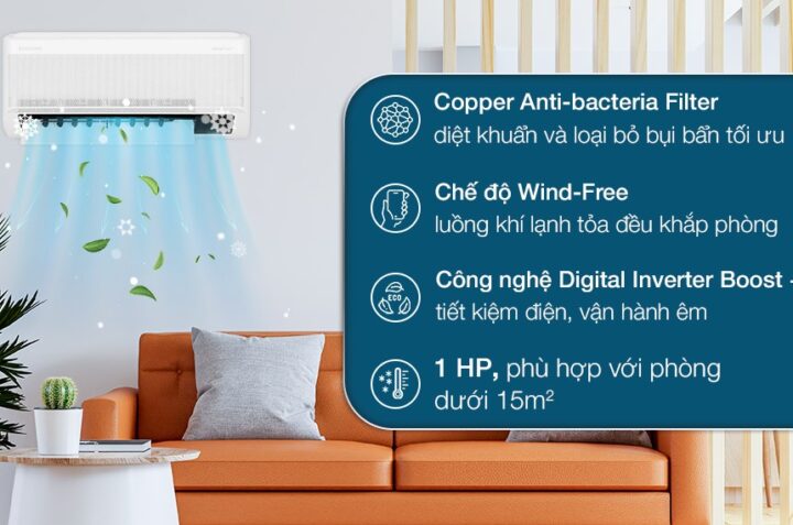 Khám phá 3 ưu điểm vượt trội của điều hòa Samsung AR10CYHAAWKNSV 9000BTU