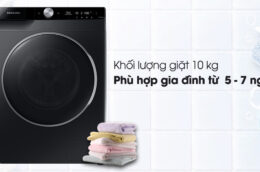 Lý do nên sở hữu máy giặt Samsung WW10TP44DSB/SV cho gia đình