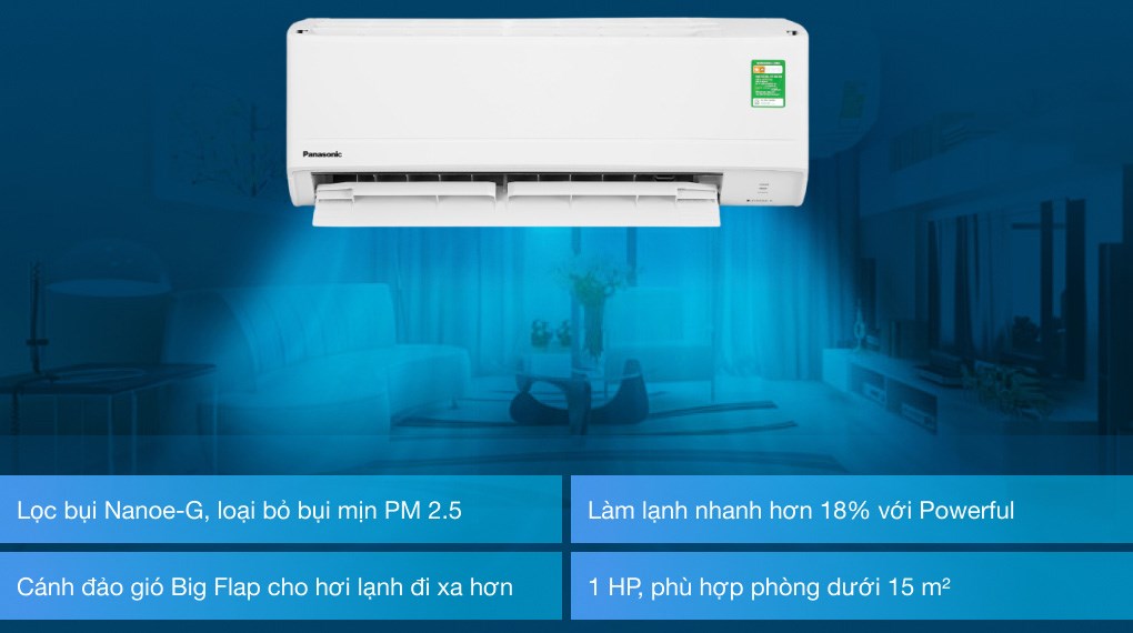 Giới thiệu tổng quan về điều hòa Panasonic CU/CS-N9ZKH-8 9000btu 1 Chiều