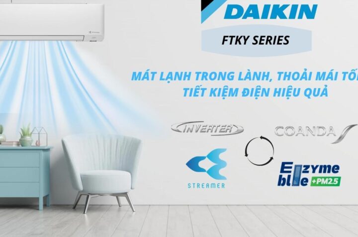 Xua tan nỗi lo tiền điện với điều hòa Daikin FTKY35WMVMV Inverter
