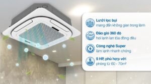 Điều Hòa Âm Trần Nagakawa 50000BTU 1 Chiều NT-C50R1T20
